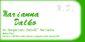 marianna dalko business card